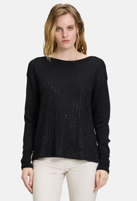 Diamante Detail Knitted Pullover