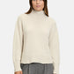 High Neckline Lurex Knit Pullover