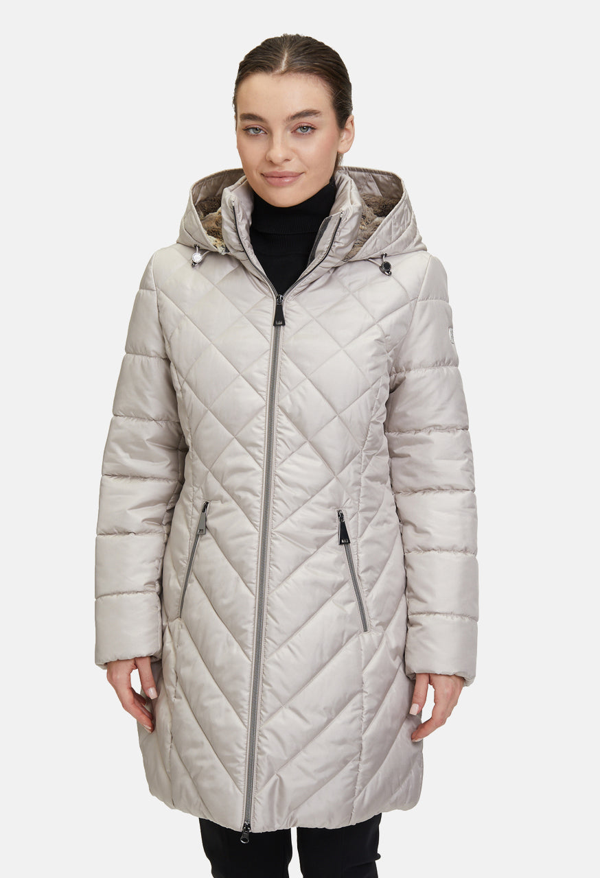 Outdoor Padded Jacket with Removable Hood