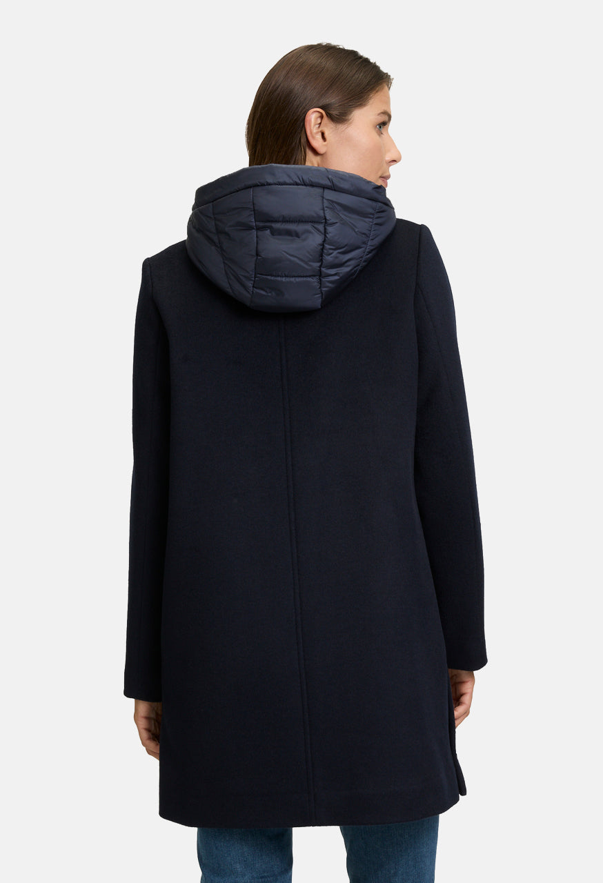 Wool Hooded Coat