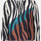 Animal Print V Neckline Blouse