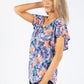 O Ring Tropical Print Top