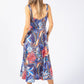 Silky Feeling Palm Print Dress