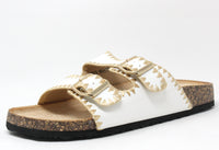 Double Strap Embroidered Sandal