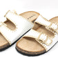 Double Strap Embroidered Sandal