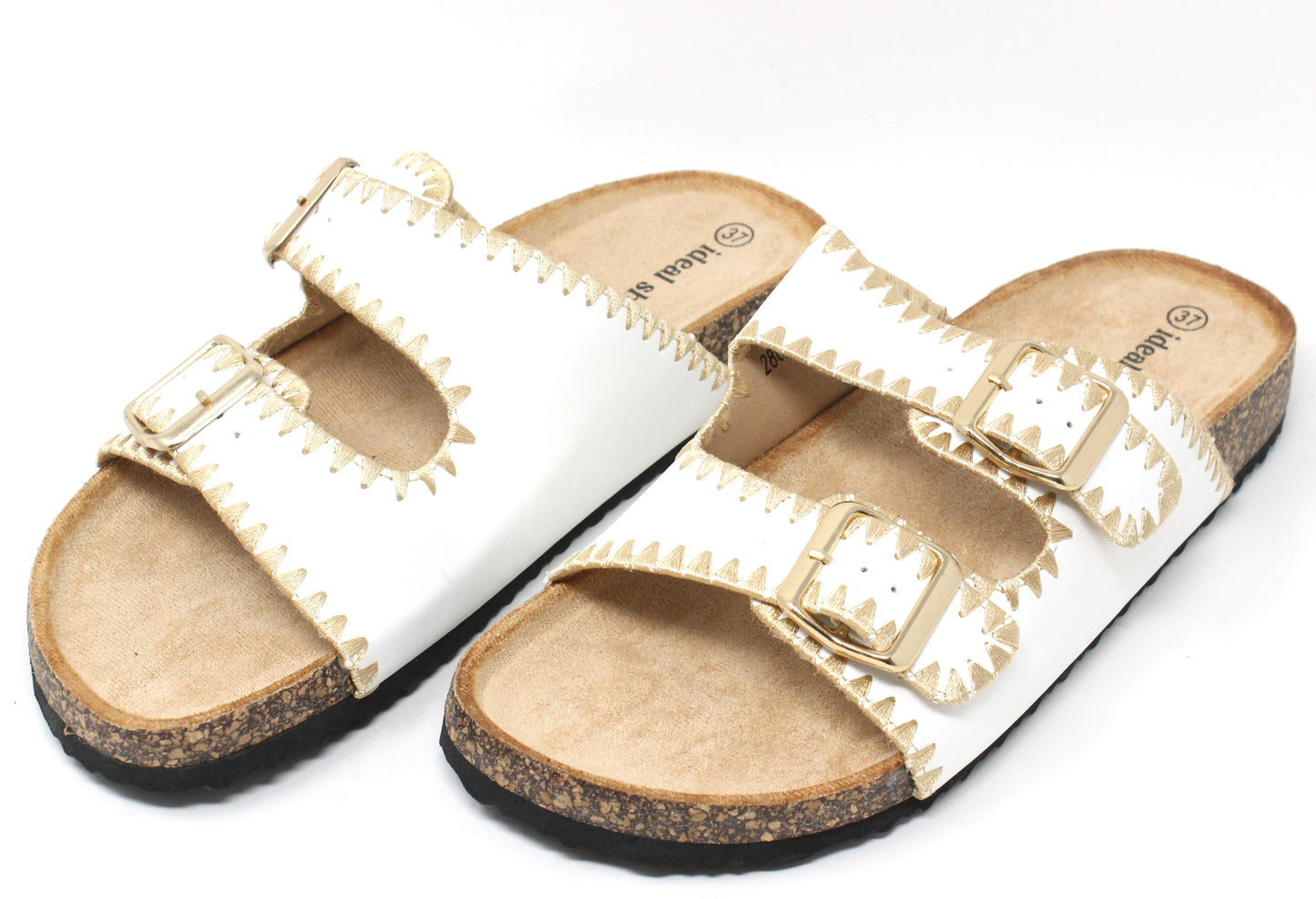 Double Strap Embroidered Sandal