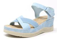 Shimmer Cross Strap Sandal