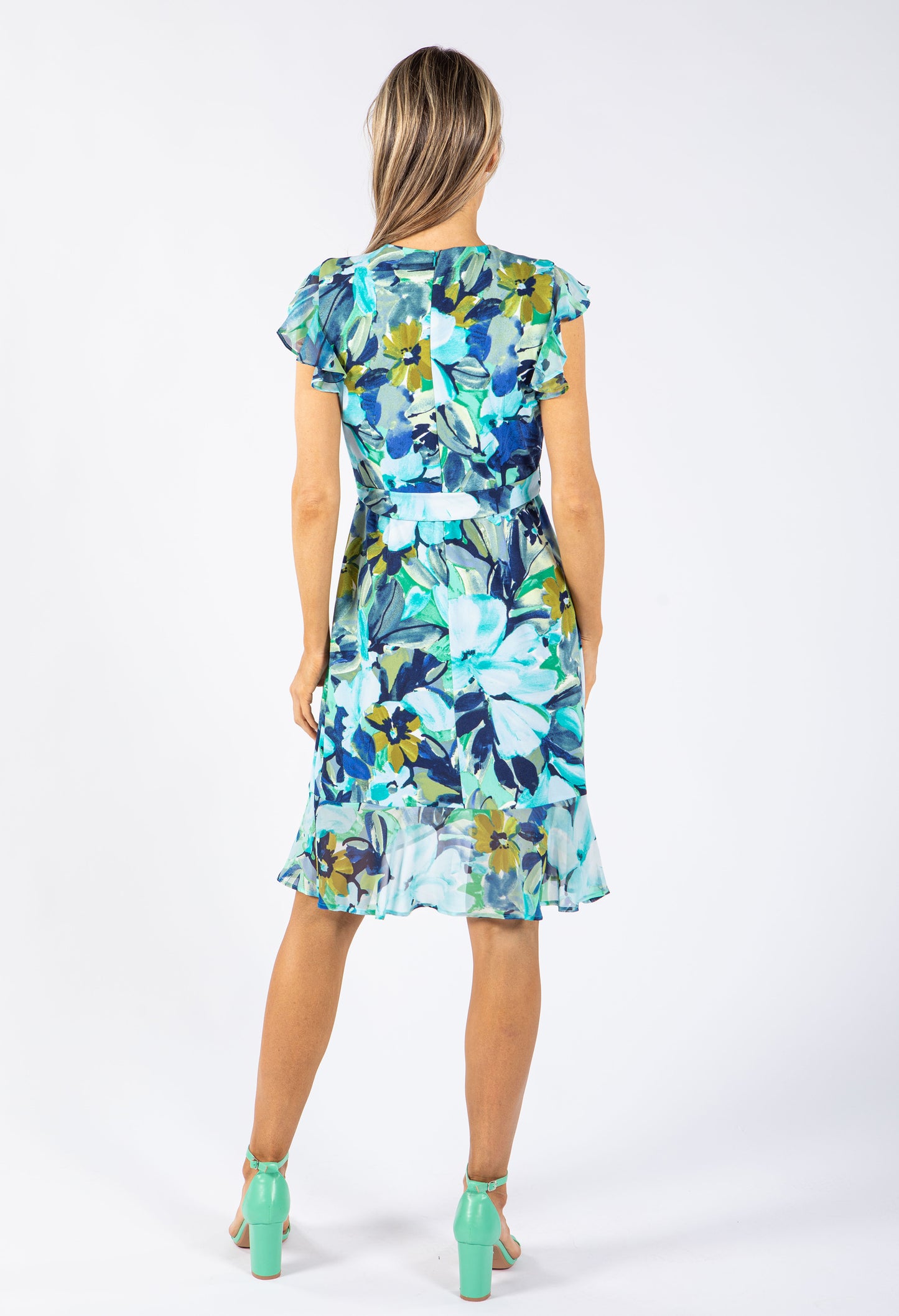 Aqua Bloom Dress