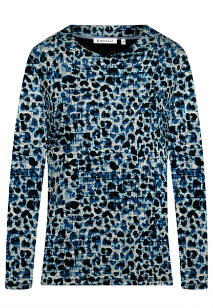 Faded Leo Print Top