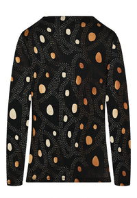 Abstract Polka Dot Top