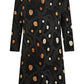 Abstract Polka Dot Midi Dress