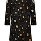 Abstract Polka Dot Midi Dress