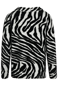 Zebra Print Soft Touch Pullover