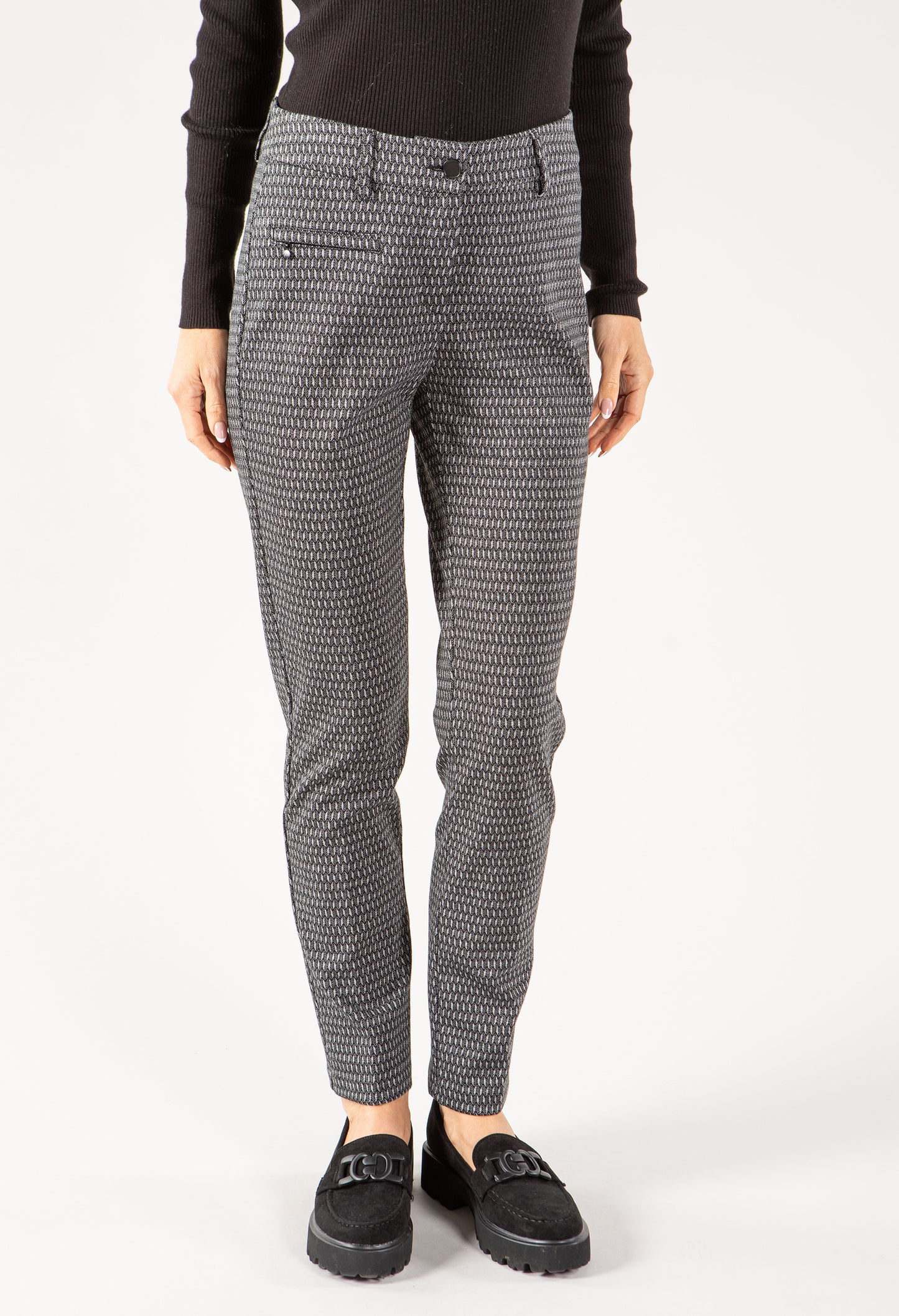 Patterned Work Trousers