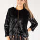 Faux Fur Zip Up Short Coat