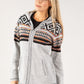 Nordic Style Knit Zip Up Hoodie