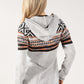 Nordic Style Knit Zip Up Hoodie