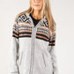 Nordic Style Knit Zip Up Hoodie