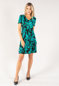 Botanic Plisse Tiered Dress