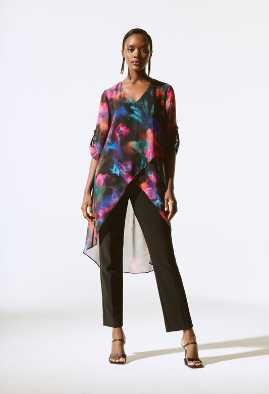 Bohemian Wrap Abstract Blouse