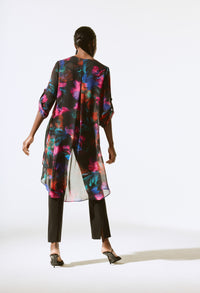 Bohemian Wrap Abstract Blouse