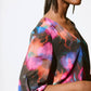 Bohemian Wrap Abstract Blouse