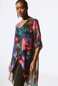 Bohemian Wrap Abstract Blouse