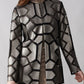 Geometric Pattern Dual Fabric Jacket