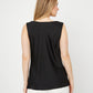 Satin Straight Sleeveless Top