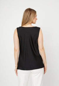 Satin Straight Sleeveless Top