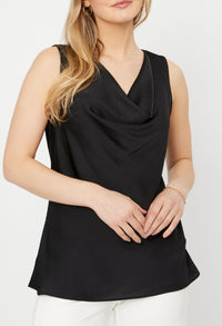 Satin Straight Sleeveless Top