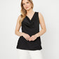 Satin Straight Sleeveless Top