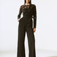 Sequined Brocade Jumpsuit