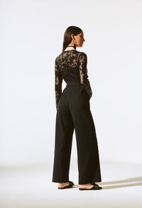 Sequined Brocade Jumpsuit