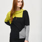 Colour-block Sweater Top