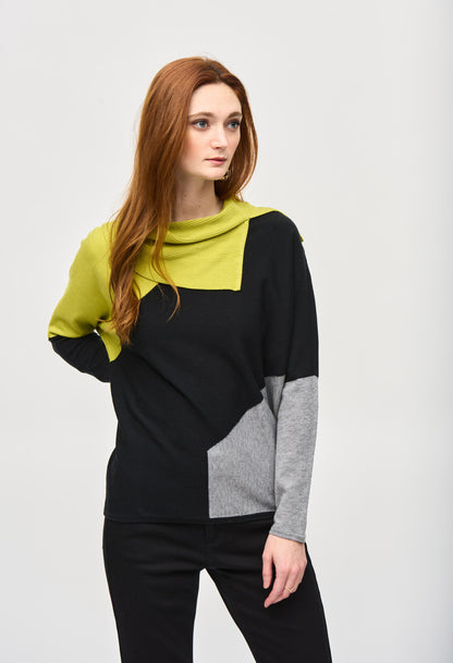 Colour-block Sweater Top