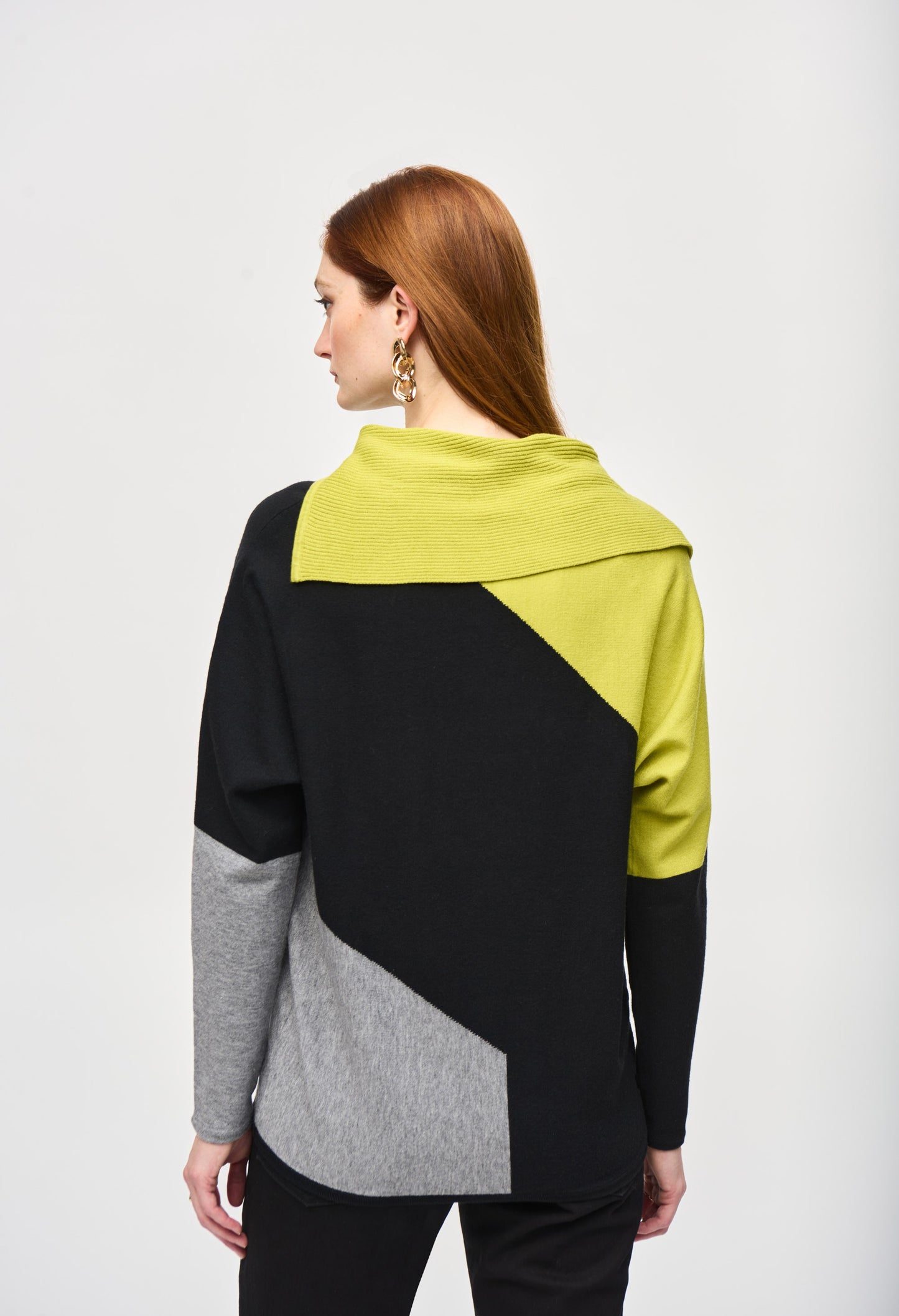 Colour-block Sweater Top