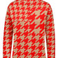 Jacquard Print High Neck Pullover