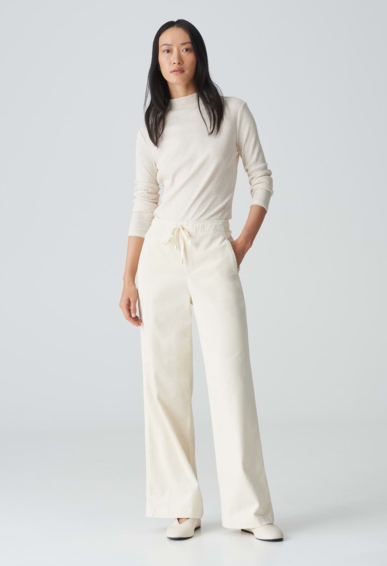 Mileni Track corduroy trousers