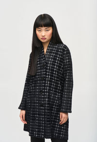 Bohemian Windowpane Blend Coat