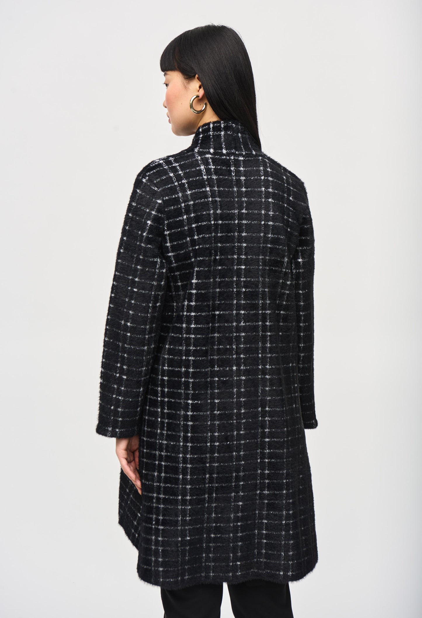 Bohemian Windowpane Blend Coat