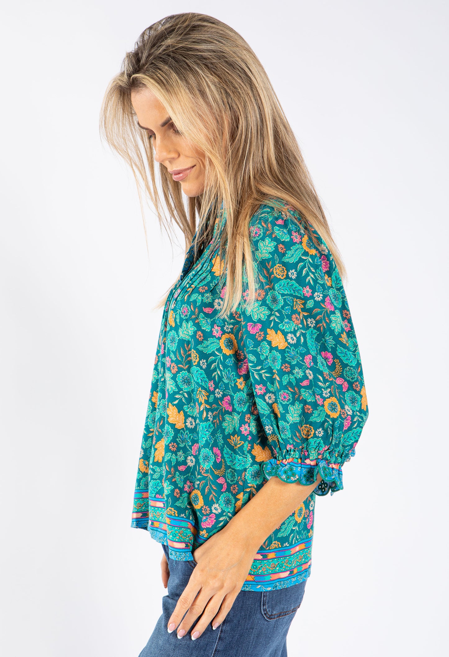 Floral Frill Top