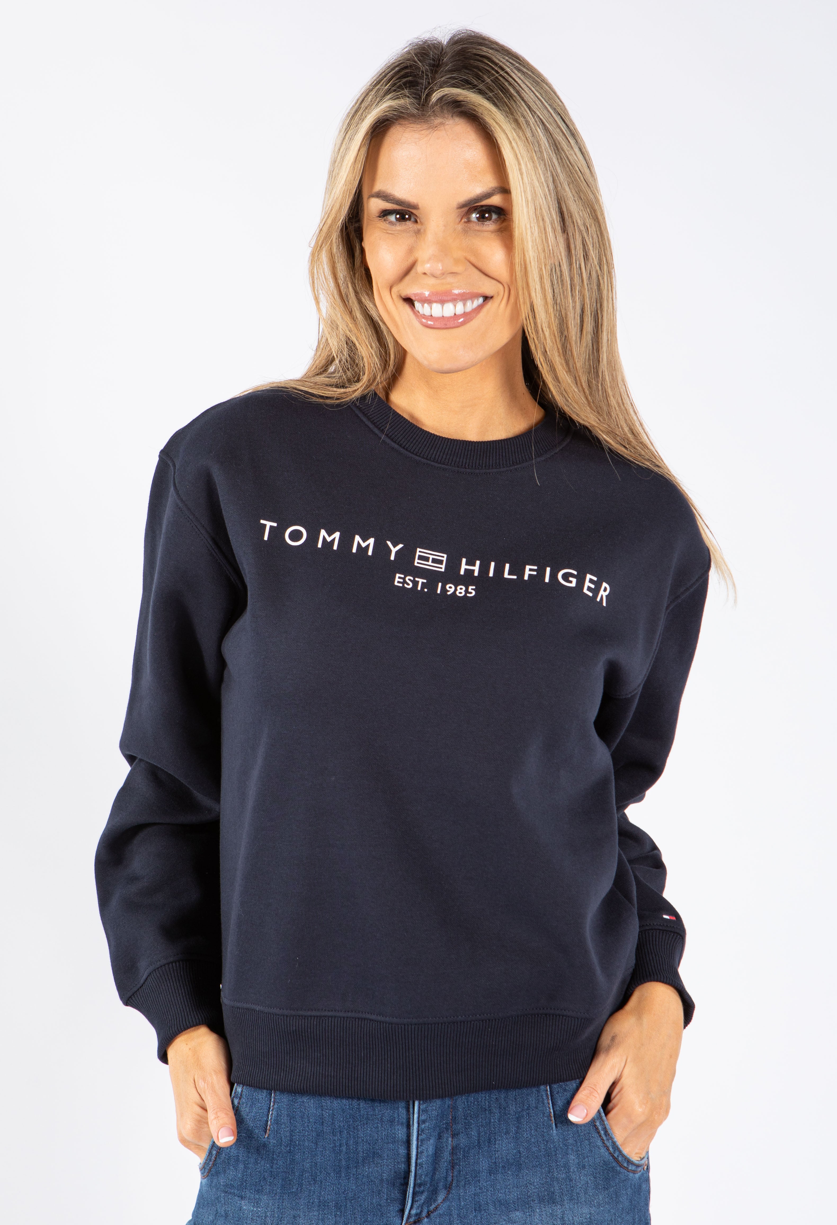 Tommy Hilfiger Logo Crew Neck Sweatshirt