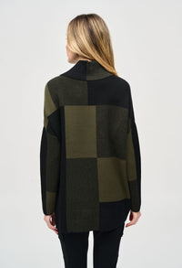 Colour-block Jacquard Knit Pullover