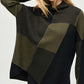 Colour-block Jacquard Knit Pullover