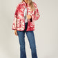 Palm Printed Quilted Jacket