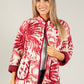 Palm Printed Quilted Jacket