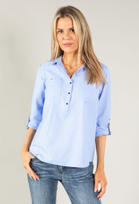 Relaxed Fit Pullover Shirt