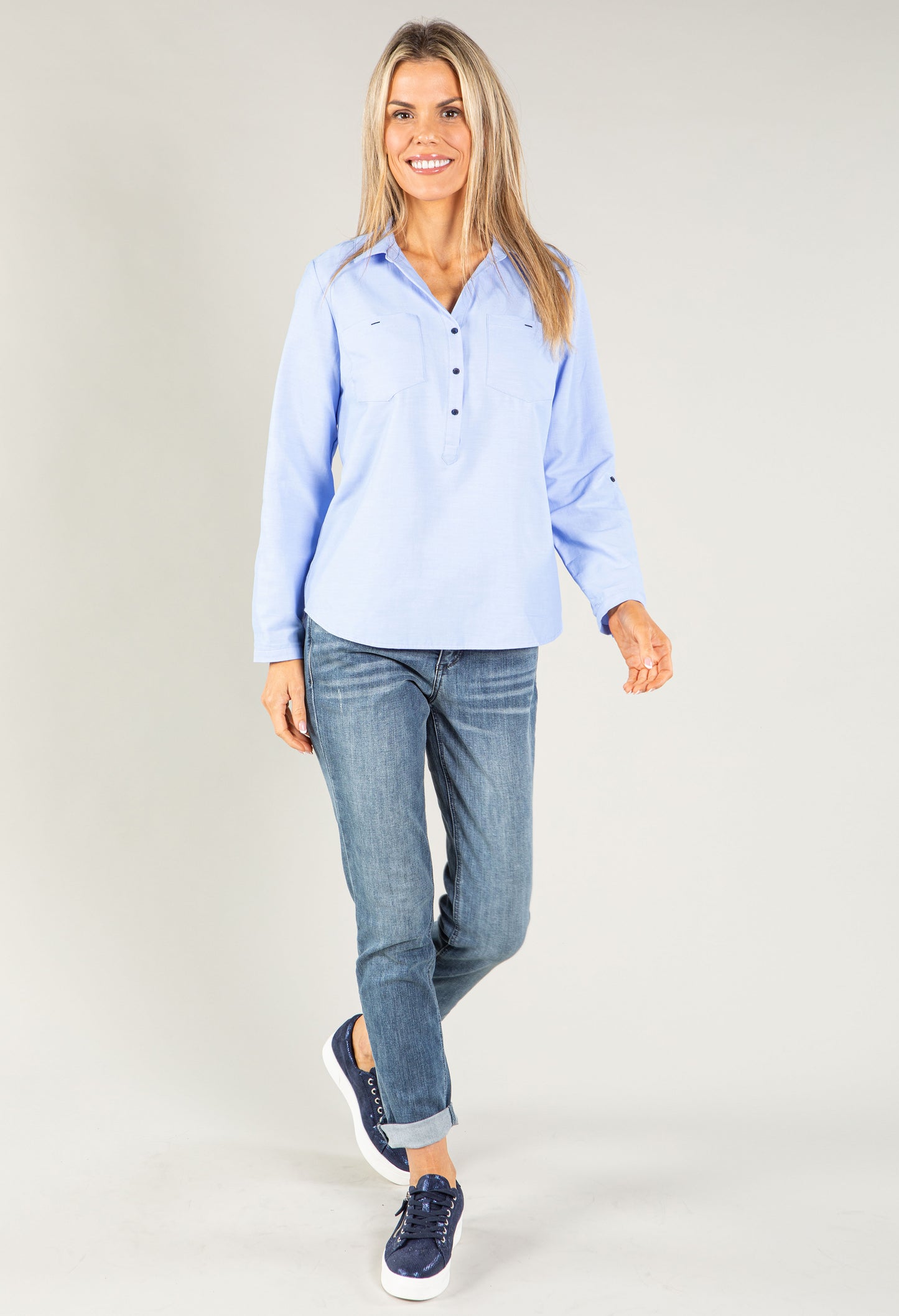 Relaxed Fit Pullover Shirt