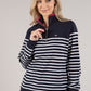 Striped Quarter Zip